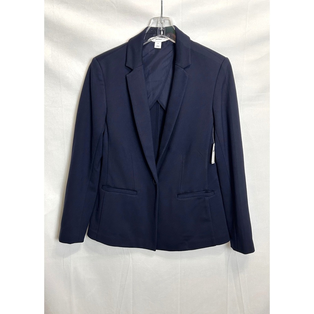Old Navy Womens Navy Blue Single Button Blazer Jacket Size S NWT - Picture 10 of 12